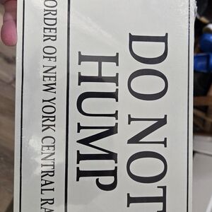 Porclain sign by Andy Rooney -- By the Order of New York Central RR